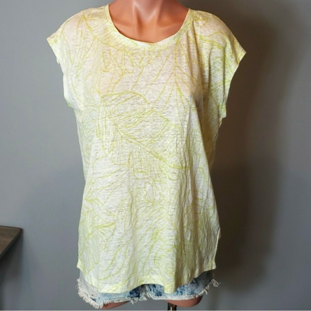 Tahari | Costal Linen Short Sleeve Shirt
